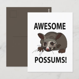 Possum Phantastisch Funny Possum Postkarte