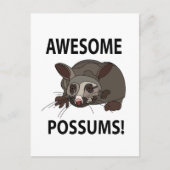 Possum Phantastisch Funny Possum Postkarte (Vorderseite)