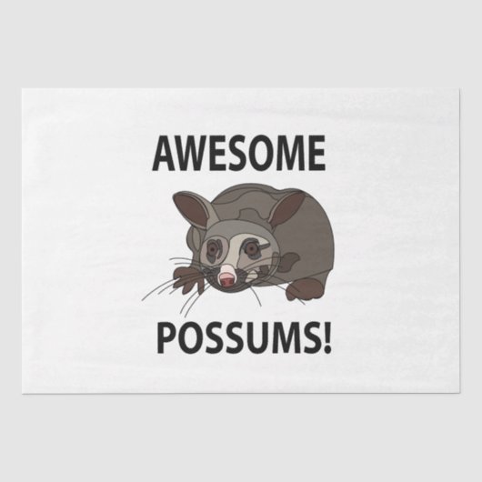 Possum Phantastisch Funny Possum Seidenpapier (Vorderseite)