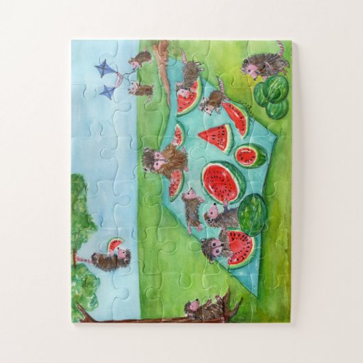 Possum Picnic Puzzle (Vertikal)