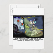 Possum Protocol Funny Giebt T-Shirts & Sammlerstüc Postkarte (Vorne/Hinten)