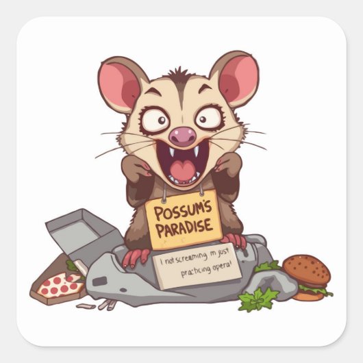 Possum Screening Meme Aufkleber (Vorderseite)