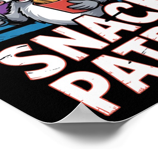 Possum Snacks Patrouille mit Flashlight und Chips Poster (Ecke)