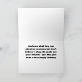 POSSUM SPASS FÜR "IHREN" GEBURTSTAG KARTE (Innenseite)