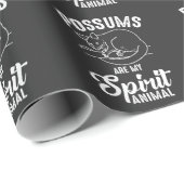 Possum Spirit Animal - Opossum Animal Fan Geschenkpapier (Rolleneckpunkt)