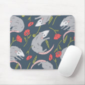 Possum und Mohny Blume Mousepad (Mit Mouse)