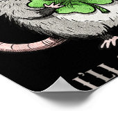 Possum wenn ich Unsinn mache St Patricks Day Poster (Ecke)
