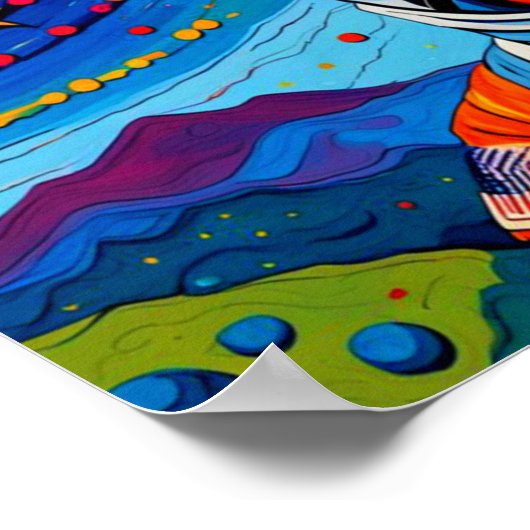 POSSUM ZU DEN STERNEN UND ÜBER 5 POSTER (Ecke)