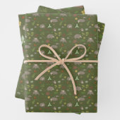 Possumas in einem Berry Field in Green Geschenkpapier Set (Beispiel)