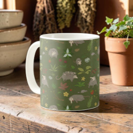 Possumas in einem Berry Field in Green Kaffeetasse