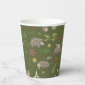 Possumas in einem Berry Field in Green Pappbecher (Rückseite)