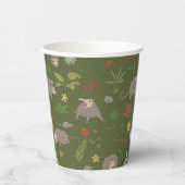 Possumas in einem Berry Field in Green Pappbecher (Links)