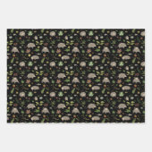 Possummen auf einem Berry-Feld in Schwarz Geschenkpapier Set (Vorderseite 2)