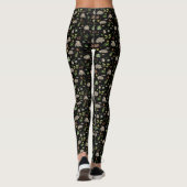 Possummen auf einem Berry-Feld in Schwarz Leggings (Rückseite)