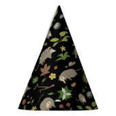 Possummen auf einem Berry-Feld in Schwarz Partyhütchen (Links)