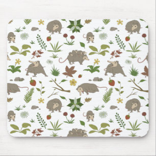 Possummen in einem Berry Field in White Mousepad