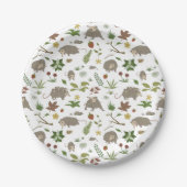 Possummen in einem Berry Field in White Pappteller (Vorderseite)