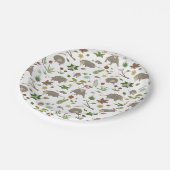 Possummen in einem Berry Field in White Pappteller (Schrägansicht)