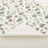 Possummen in einem Berry Field in White Sherpadecke (3/4)