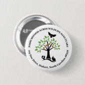 Possumwood Morgen-Tier-Schongebiet-Logo-Abzeichen Button (Vorne & Hinten)