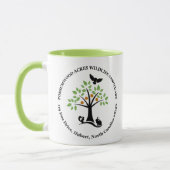 Possumwood Morgen-Tier-Schongebiet-Tasse Tasse (Links)