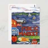 Post Alley mit der Fähre Postkarte (Vorne/Hinten)