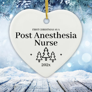 Post Anästhesie Nurse First Christmas Ornament