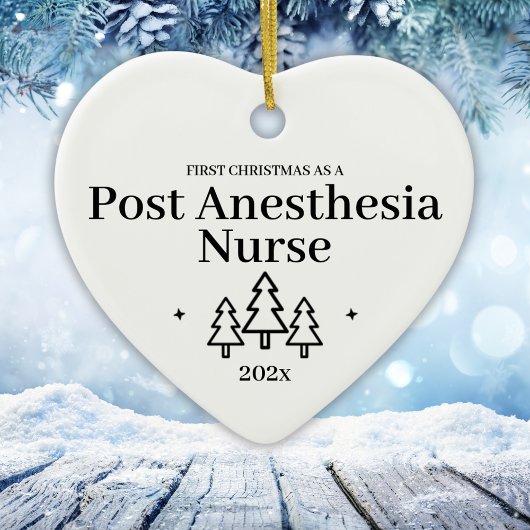 Post Anästhesie Nurse First Christmas Ornament