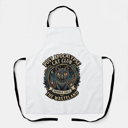 Post Apocalypse Katze Katze Papa Geschenkidee - Po Schürze (Vorderseite)