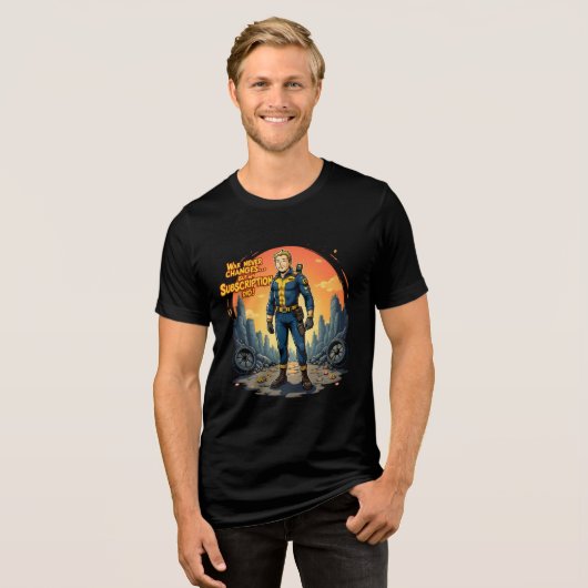 Post-Apocalyptic Fallout Tri-Blend Shirt (Vorderseite voll)