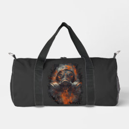 Post Apocalyptic Gas Mask Toxic Grunge Duffel Bag Duffle Bag