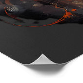 Post Apocalyptic Gas Mask Toxic Grunge  Poster (Ecke)