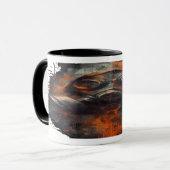 Post Apocalyptic Gas Mask Toxic Grunge Tasse (Vorderseite Links)