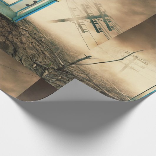 Post Apocalyptic Wrapping Paper Geschenkpapier (Ecke)
