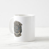 Post Apokalypse Katze Katze Vater Geschenkidee - P Kaffeetasse (Vorderseite Links)
