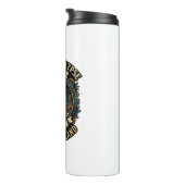 Post Apokalypse Katze Katzen Papa Geschenk Idee - Thermosbecher (Nach rechts gedreht)