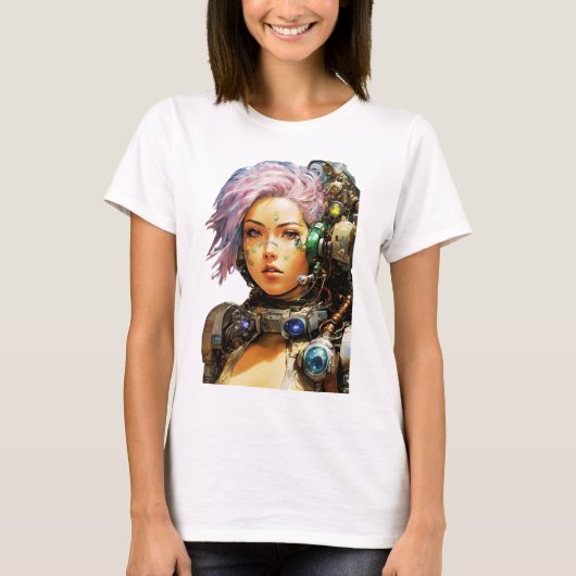 Post-apokalyptisches Cyborg T-Shirt (Vorderseite)