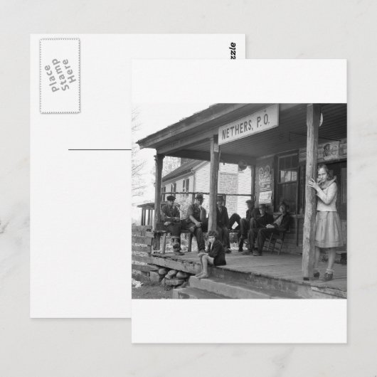 Post bei Nethers, 1935 Postkarte (Vorne/Hinten)