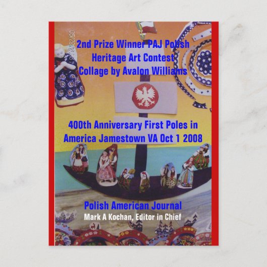 Post Card 2. Preisträger PAJ Heritage... Postkarte (Vorderseite)