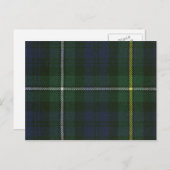 Post Card Campbell Argyll Moderne Tartan Print Postkarte (Vorne/Hinten)