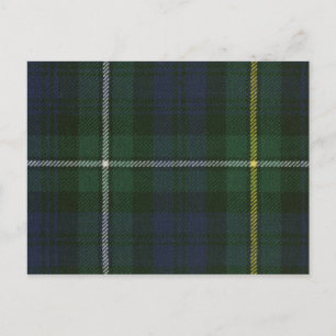 Post Card Campbell Argyll Moderne Tartan Print Postkarte