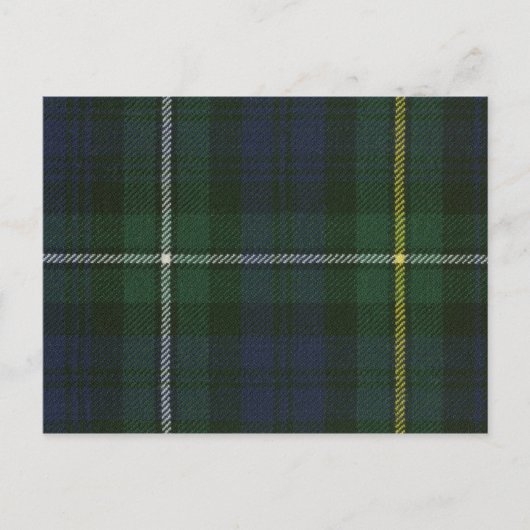 Post Card Campbell Argyll Moderne Tartan Print Postkarte (Vorderseite)