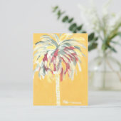 Post Card- Canary Yellow Palm Tree Postkarte (Stehend Vorderseite)