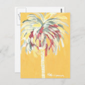 Post Card- Canary Yellow Palm Tree Postkarte (Vorne/Hinten)