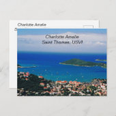 Post Card Charlotte Amalie, Saint Thomas, USVI Postkarte (Vorne/Hinten)