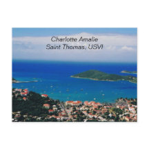 Post Card Charlotte Amalie, Saint Thomas, USVI