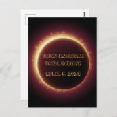Post-Card-Eclipse 2024 Postkarte (Vorne/Hinten)