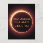 Post-Card-Eclipse 2024 Postkarte (Vorderseite)