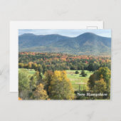 Post Card "Fall Foliage & Mountains" Postkarte (Vorne/Hinten)