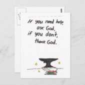 Post Card Fantastische Kirchenschilder Postkarte (Vorne/Hinten)